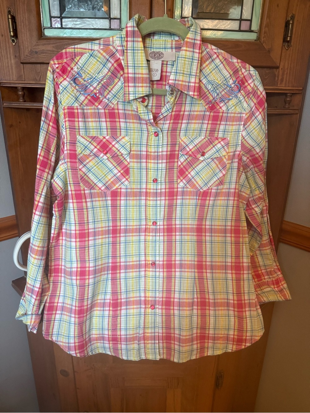 Gibson Trading Co. NWT Vintage Western Pearl Snap Shirt  L